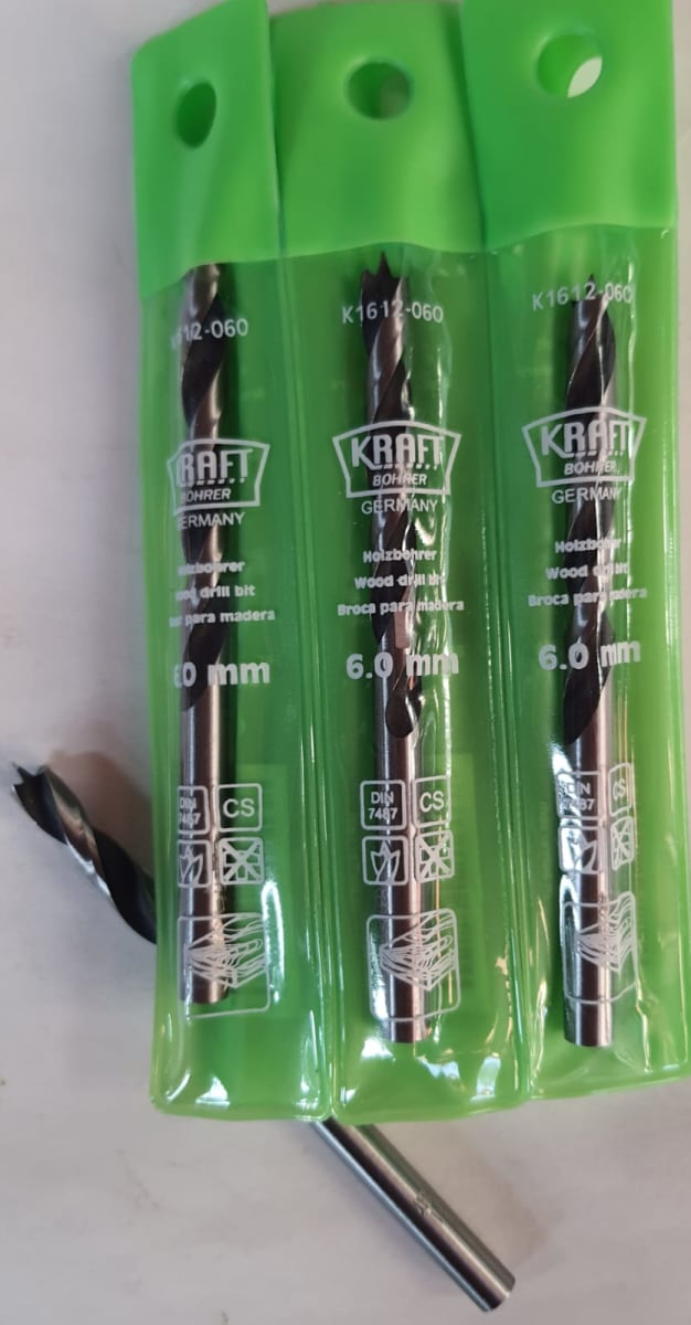 BROCA MADERA KRAFT BOHRER GERMANY 6 MM 1