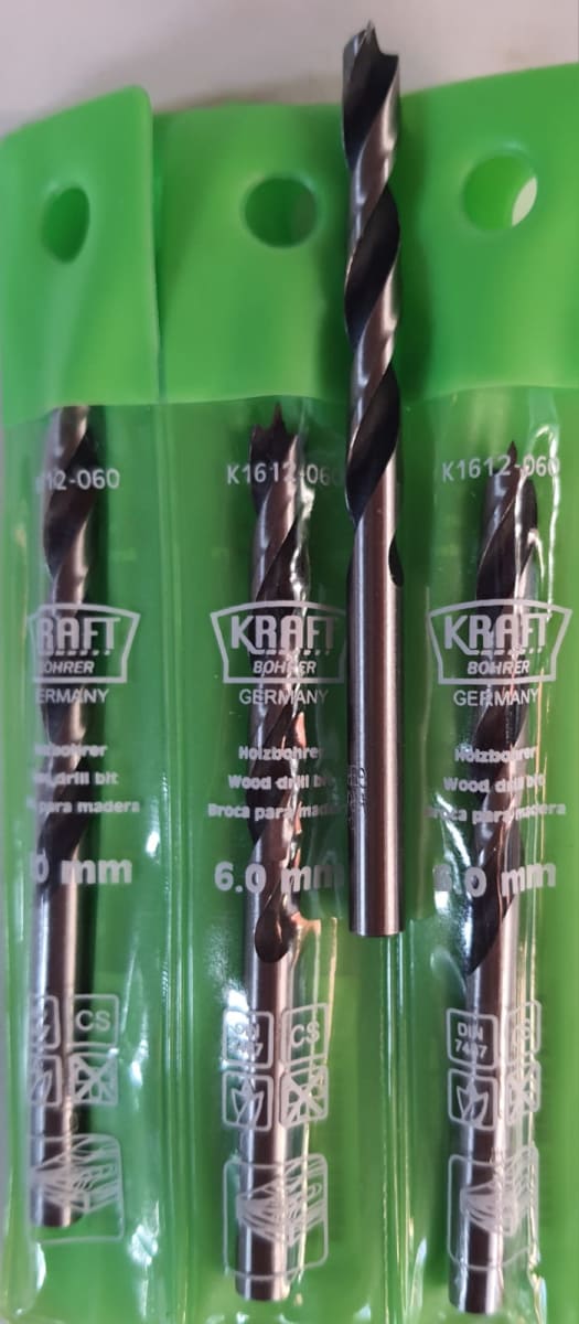 BROCA MADERA KRAFT BOHRER GERMANY 6 MM3