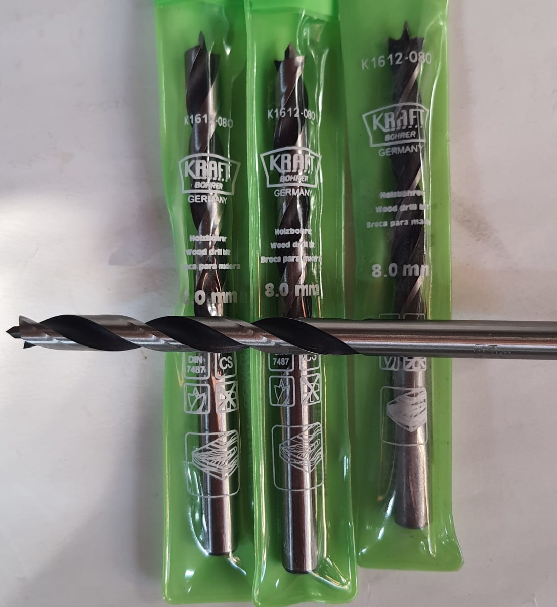 BROCA MADERA KRAFT BOHRER GERMANY 8 MM 1