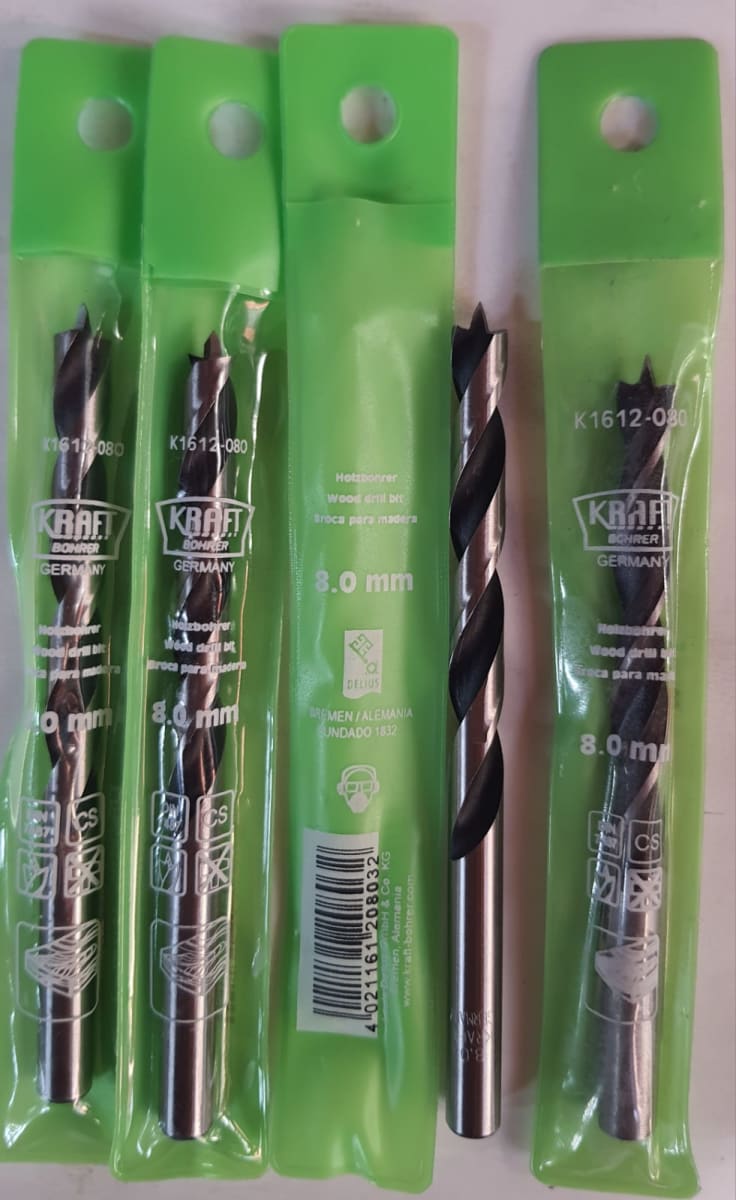 BROCA MADERA KRAFT BOHRER GERMANY 8 MM3