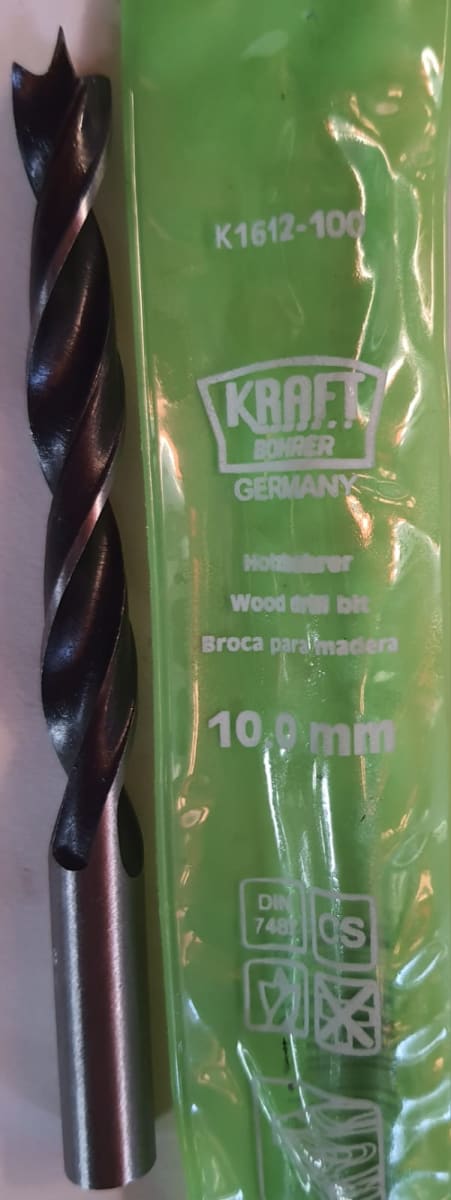 BROCA MADERA KRAFT BOHRER GERMANY 10MM2