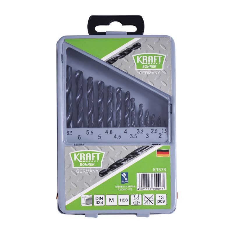 BROCA CIL A/R KRAFT BOHRER (DEBOR) GERMANY 1,5 - 6,5 MM 13 PZS3