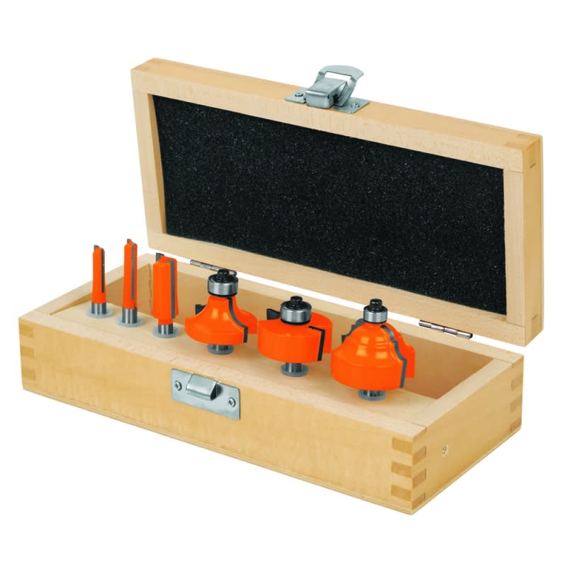 FRESA PARA MADERA TRUPER JGO. 6 PZAS. # JBROU-6 (11359) 1
