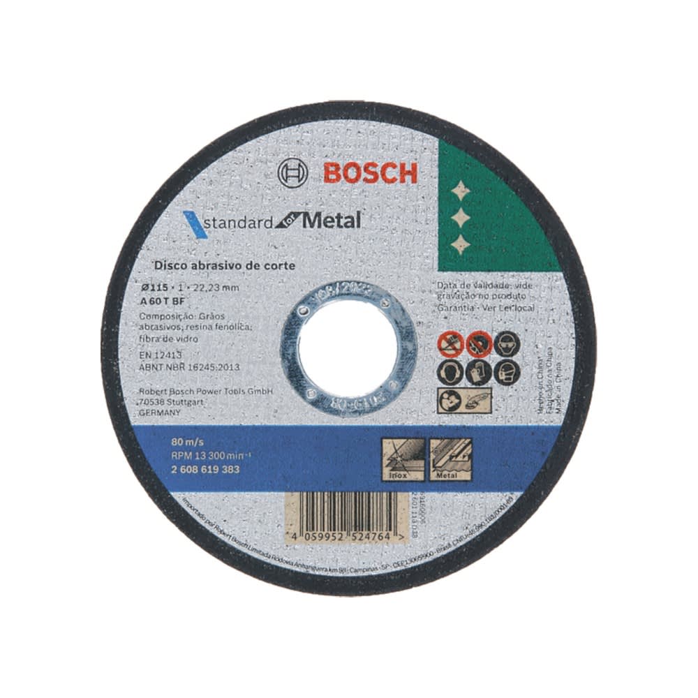 DISCO DE CORTE BOSCH PACK 50 UNI. DE 4.1/2X1MM2