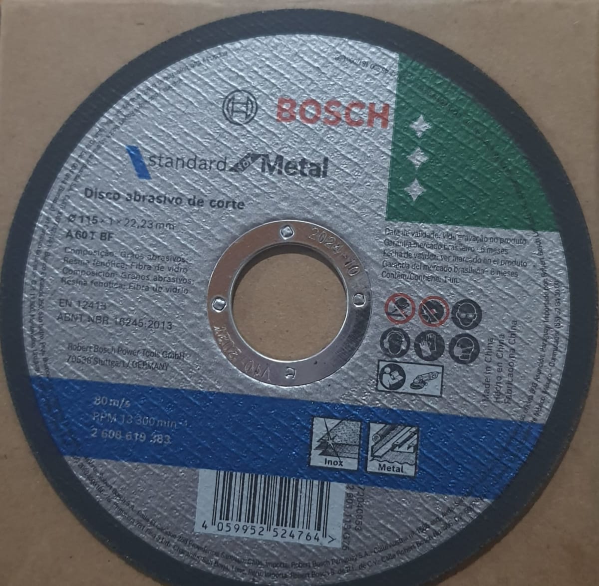 DISCO DE CORTE BOSCH PACK 50 UNI. DE 4.1/2X1MM6