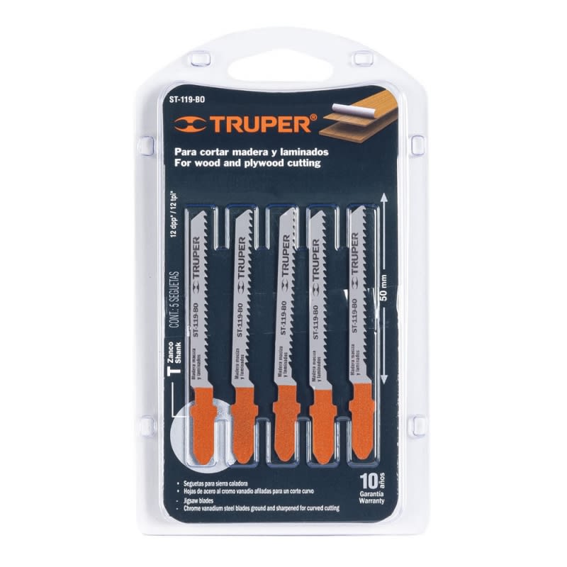 SIERRA CALAR TRUPER FINA P/MADERA C/CURVO JGO. 5 PIEZAS # ST-119-BO 0