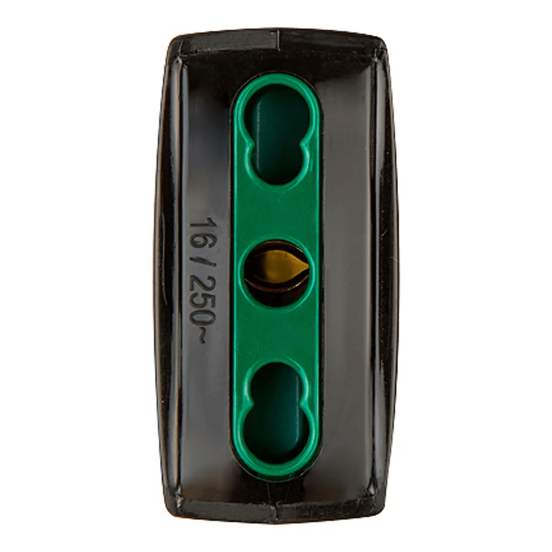 Enchufe Hembra Volante 2P + T 16/10A 250V Negro1