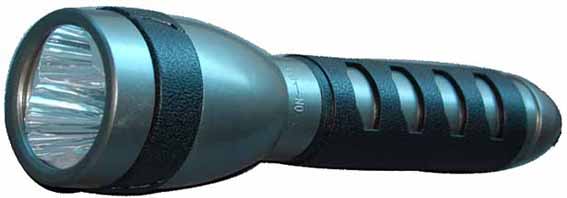 LINTERNA CHINA MANGO CAUCHO LED N° HS-5918S 3 PILAS 2A (OF)2