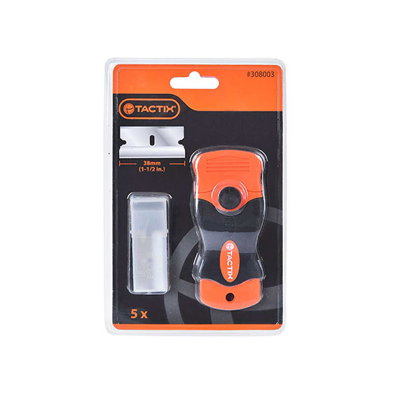 RASPADOR VIDRIO TACTIX #308003 C/5 HOJAS REPUESTO 0