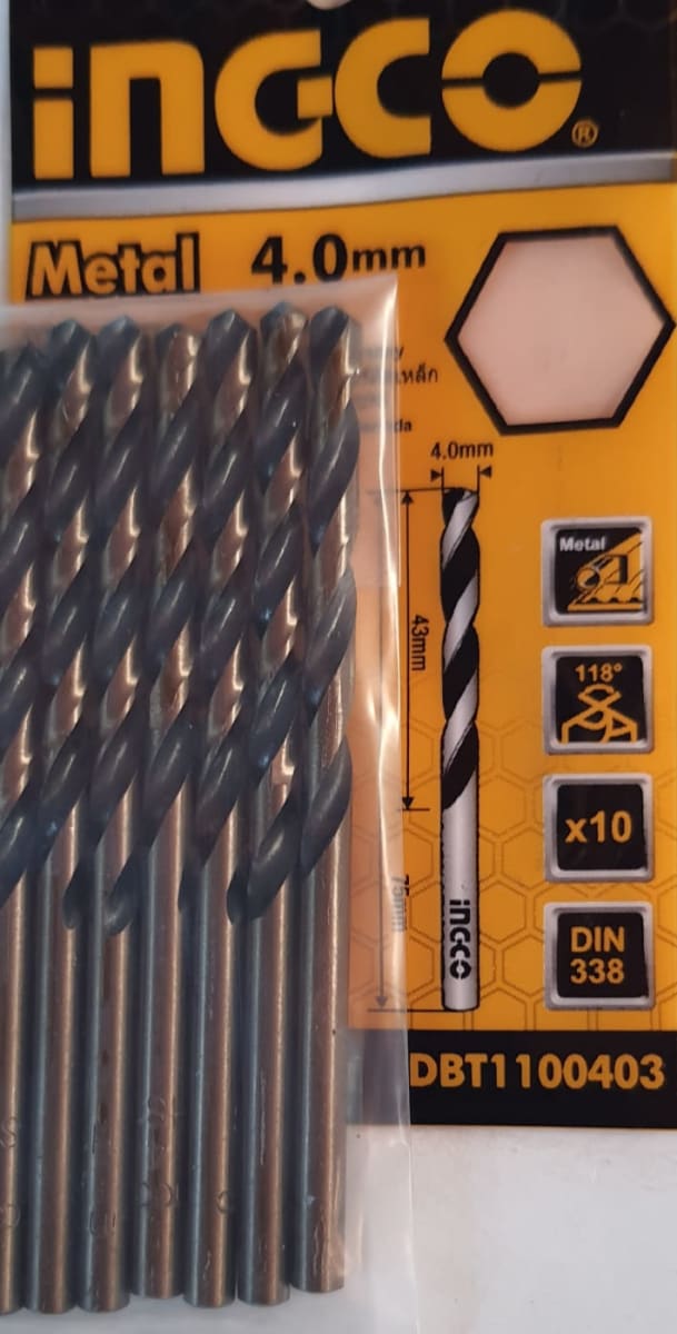 BROCA CIL AR INGCO 4,0 MM C/U 1