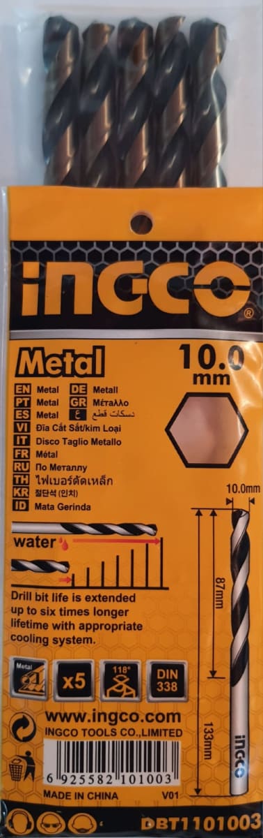 BROCA CIL AR INGCO 10,0 MM C/U3