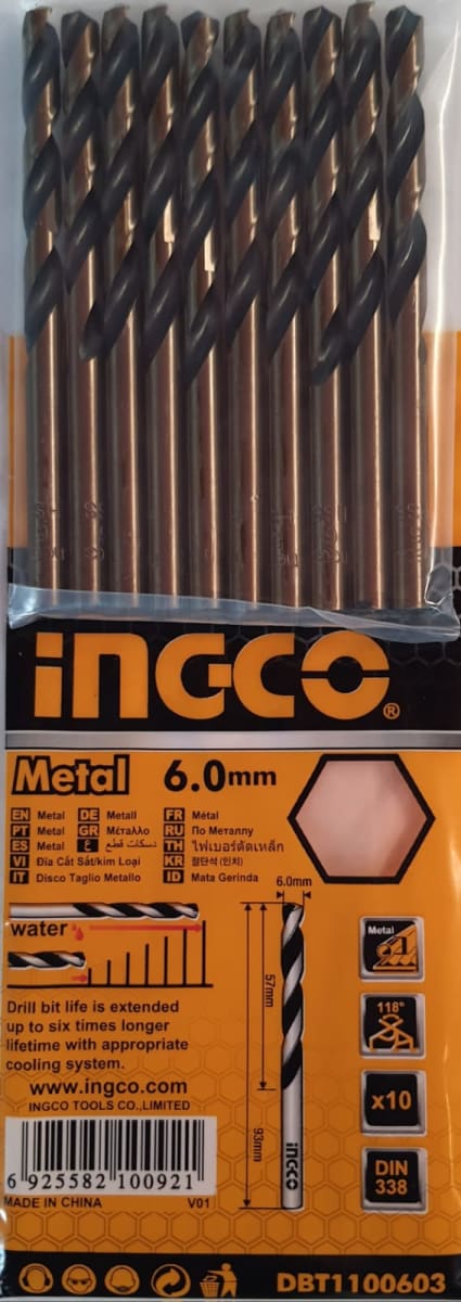 BROCA CIL AR INGCO C/U 6,0 MM 2