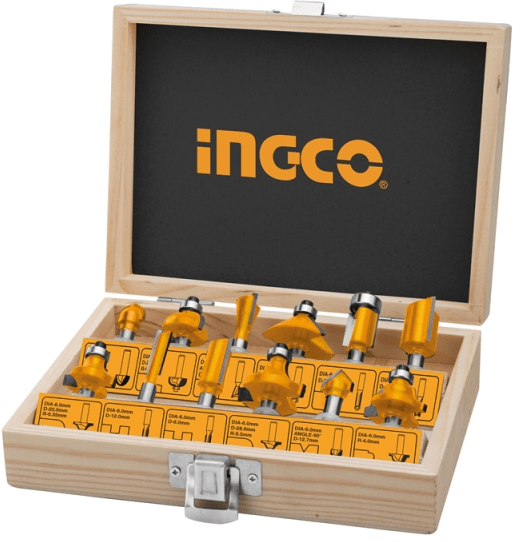 FRESAS INGCO 6MM JGO.12 PZAS # AKRT1201 1