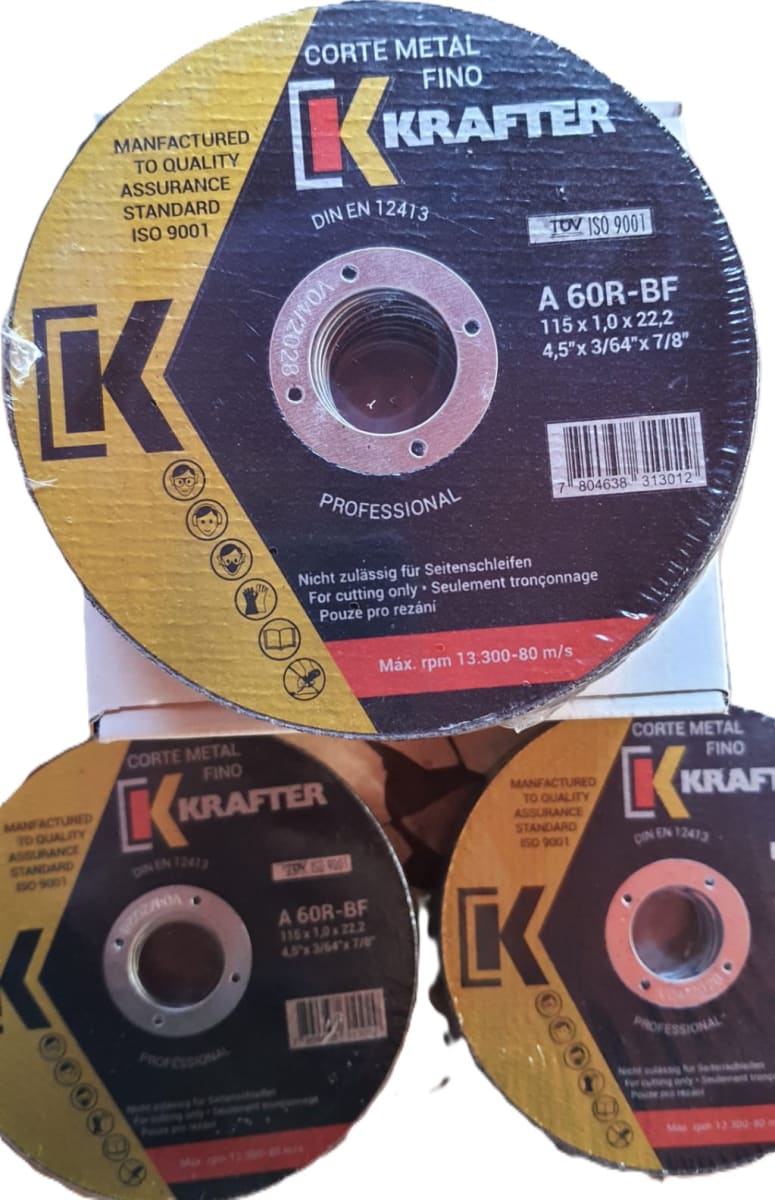 Disco de Corte 4.5 Pulg. x 1.0mm KRAFTER1