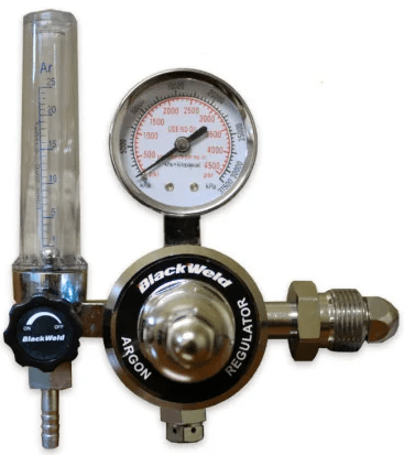 Regulador Flujometro de Argón Cromado Blackweld2
