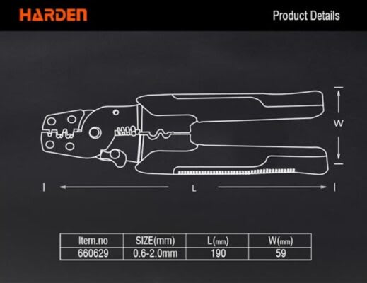 Alicate Pelacables y Crimpadora Harden2