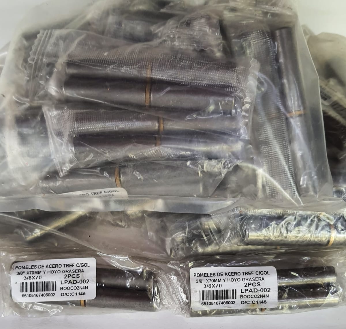 Pomelos De Acero Tref C/Gol 3/8X70MM x 2 unidades 0