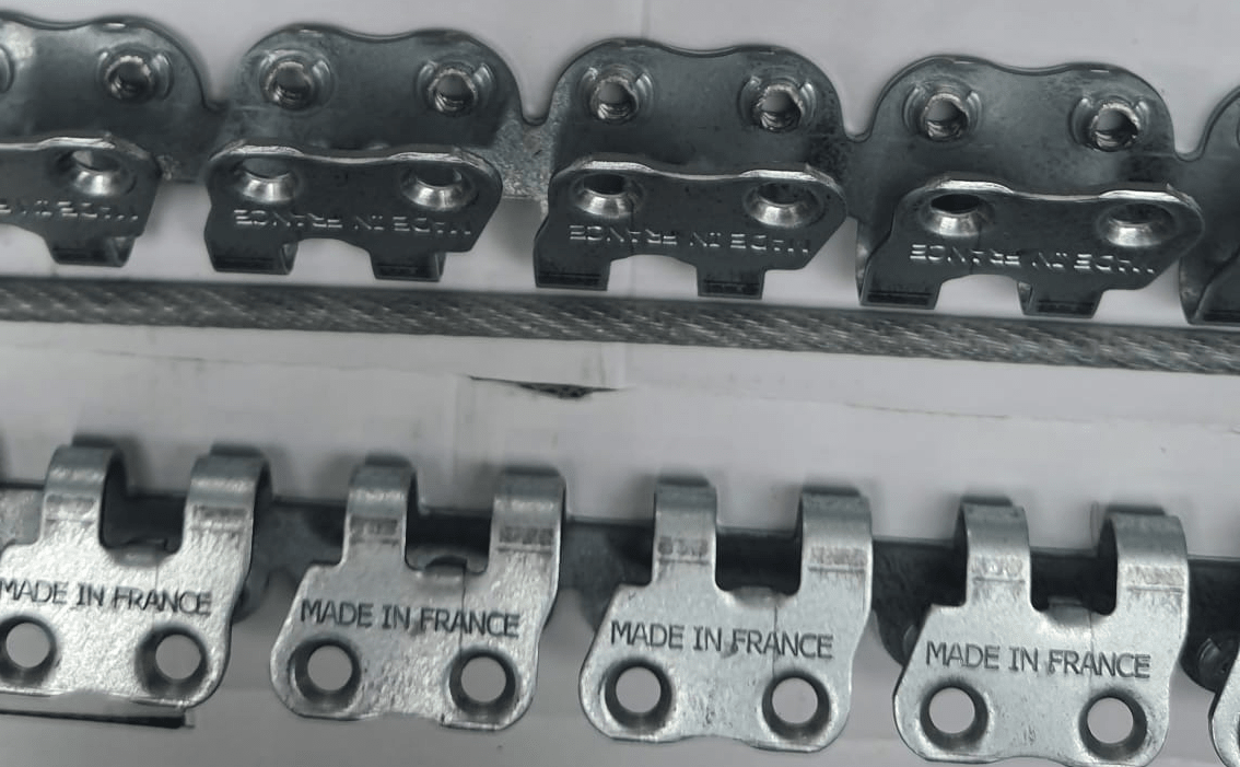 Grapas MS 35 x 600mm Reparación Correas pesadas Transportadora (Francia)2