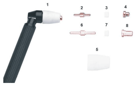 Pistola Plasma Manual PT31 (5MTS) Con. 1/4G (PT31-5-1/4)1