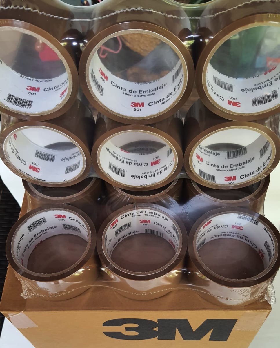 Cinta embalaje 301 café 48mmx40MT X unidad2