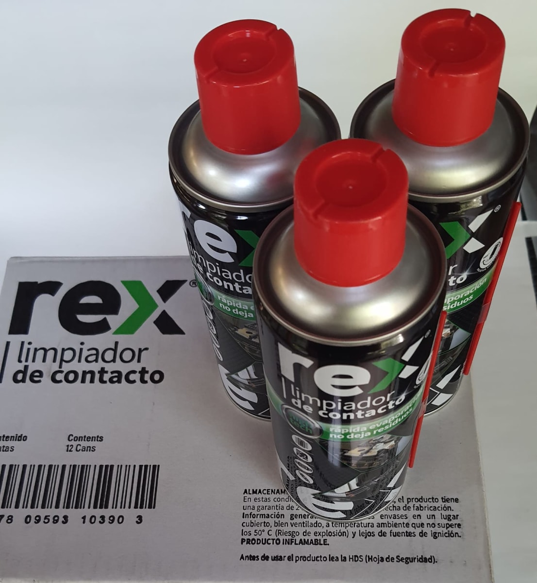 Limpiador de Contactos Eléctricos Spray 300 ml x 12 unidades 2