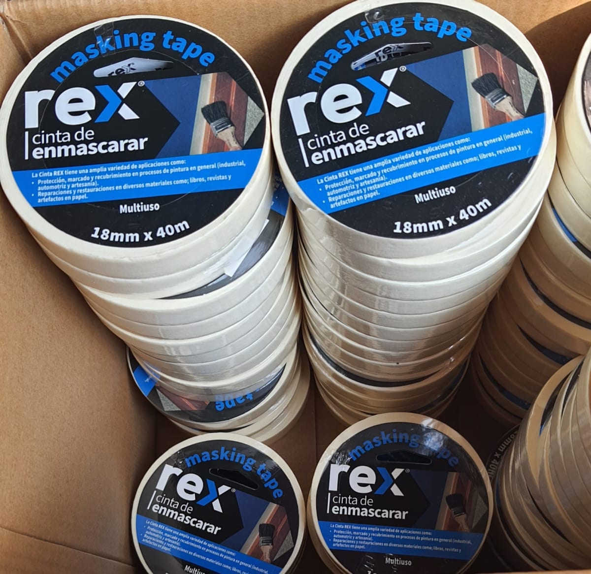 Masking Tape 18mm x 40m x unidad 1