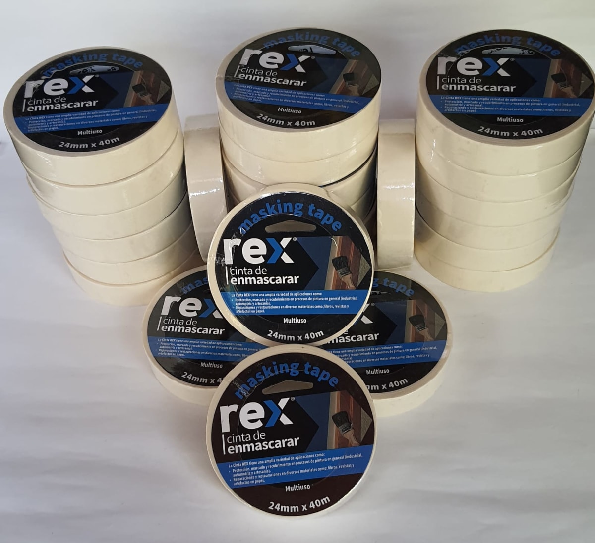 Masking Tape 24mm x 40 m x caja de 12 unidades 1