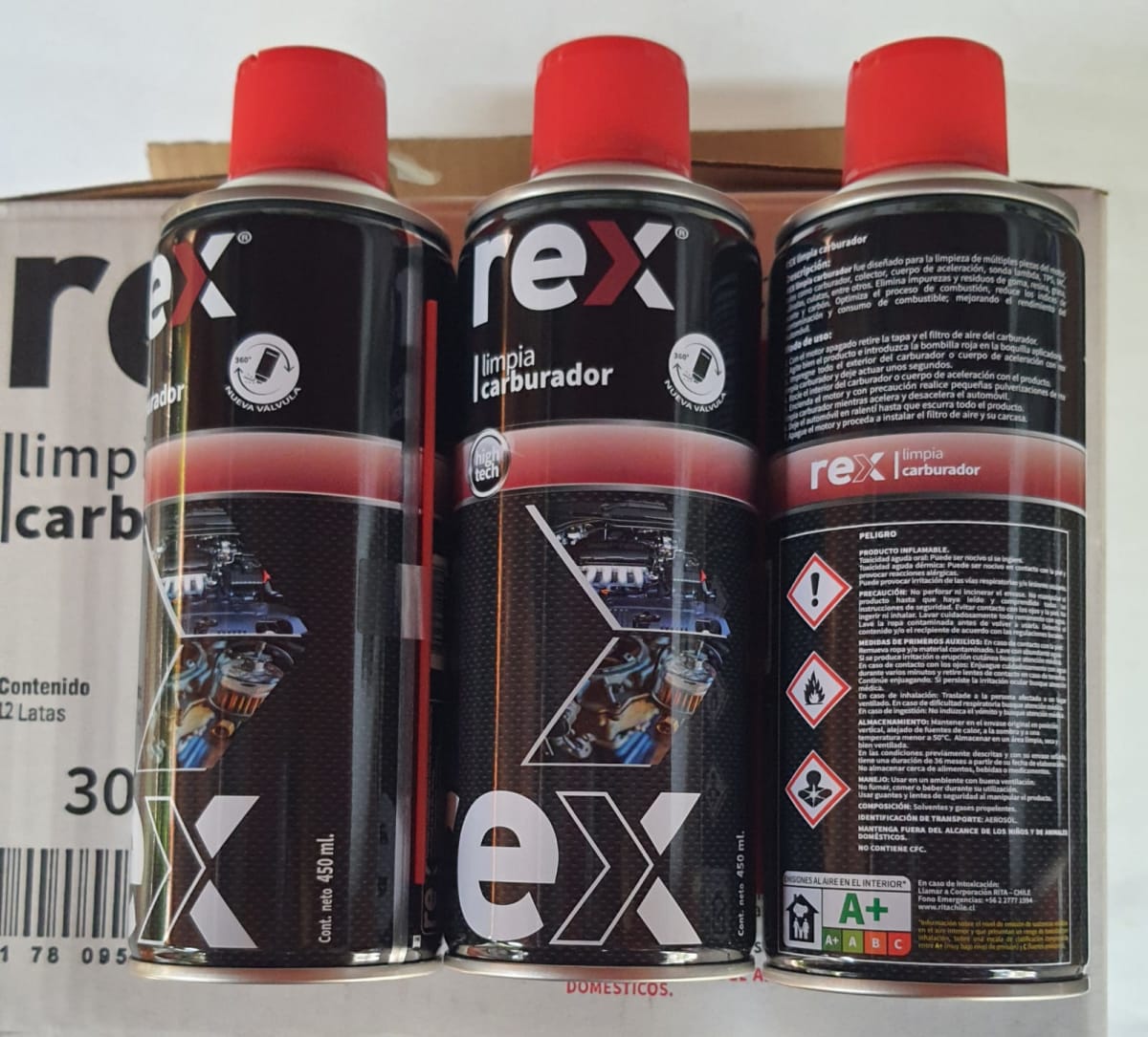 Limpia Carburador 450 ml x 12 unidades1