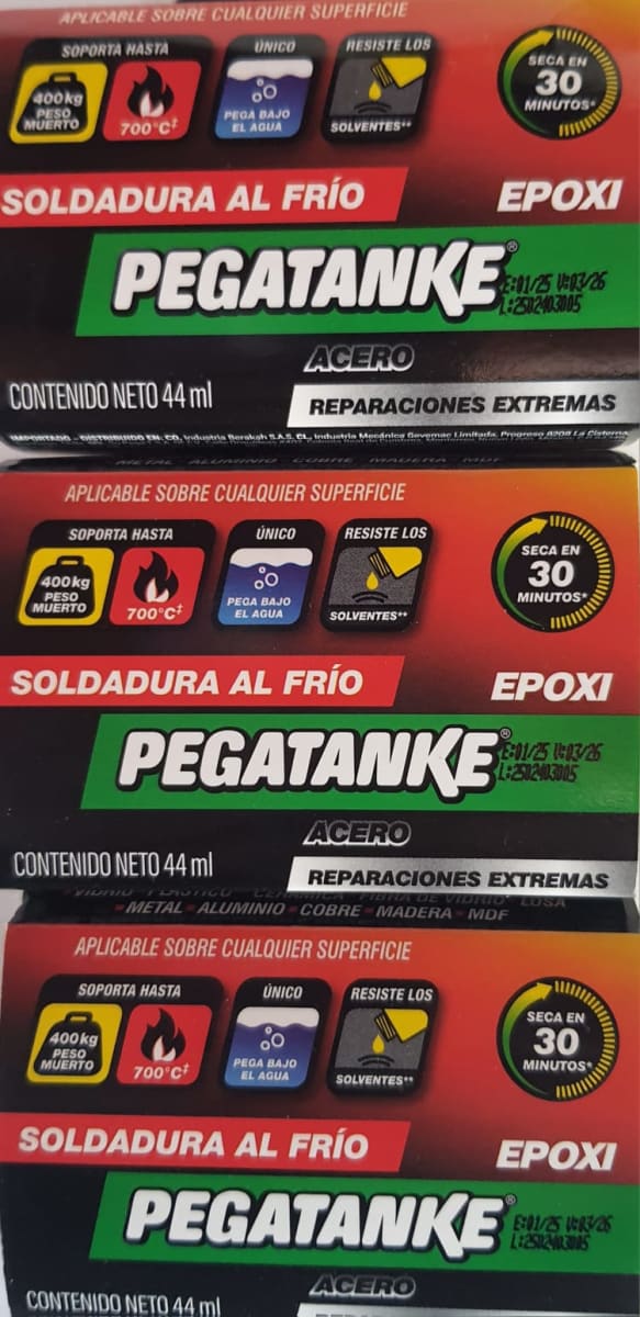 Epóxico acero 44 ml x 6 unidades2