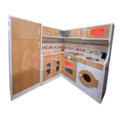 COCINA EN L CON LUCES