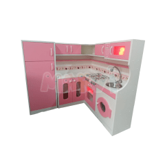 COCINA EN L CON LUCES