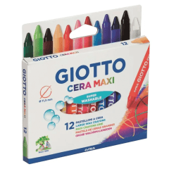 12 lápices de cera redondos maxi Giotto