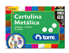 Carpeta de cartulina metalica Torre