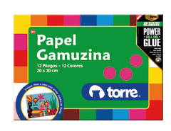 Carpeta de papel gamuzina 12 pliegos Torre