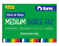 Block de dibujo 99 1/8 doble faz Torre