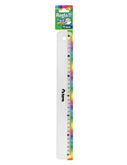 Regla plástica 30 cm torre
