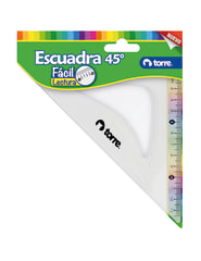 Escuadra plástica 45° Torre