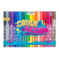 20 marcadores de colores color pasion mooving