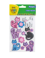 Stickers goma eva mascotas torre
