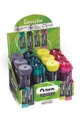 Corrector en cinta y goma de borrar Torre