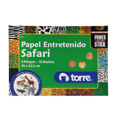 Carpeta de papel entretenido safari 9 pliegos Torre
