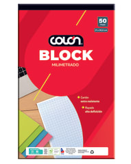 Block de papel milimetrado carta 50 hjs Colon