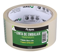 Cinta de embalaje transparente 48mm x 40mts Torre