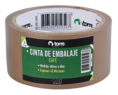 Cinta de embalaje café 48mm x 40mts Torre