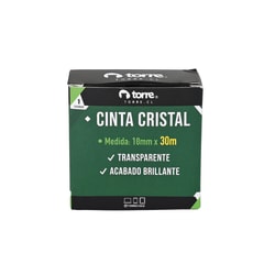 Cinta adhesiva cristal 18mm x 30mts Torre