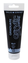 Tubo acrílico graduate 120ml black
