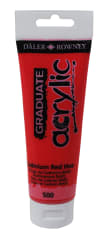 Tubo acrílico graduate 120ml cadmium red