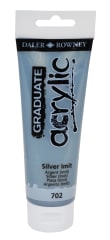 Tubo acrílico graduate 120ml silver imit