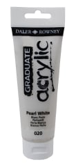 Tubo acrílico graduate 120ml pearl white