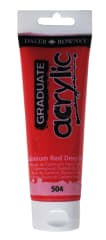 Tubo acrílico graduate 120ml cadmium red deep